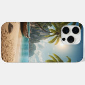 "Sandy Serenity : Beach coque iphone Design" (Verso (horizontal))
