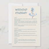 Sandy Shell Coastal Breeze Nautische Bachelorette Kaart (Achterkant)