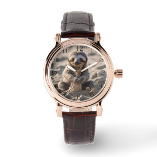 Sandy Shores: Baby Sloth Bouw Zandkastelen, Horloge