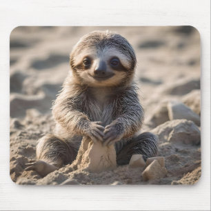 Sandy Shores: Baby Sloth Bouw Zandkastelen, Muismat
