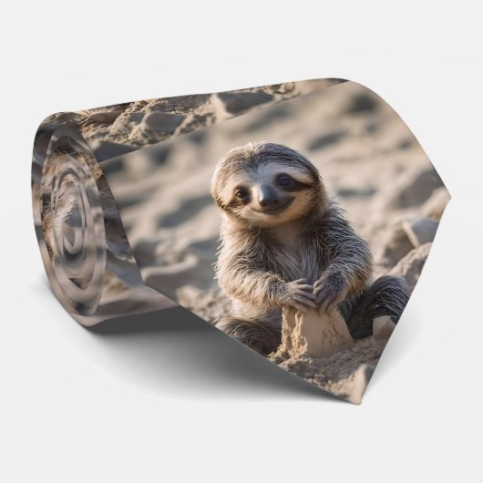 Sandy Shores: Baby Sloth Bouw Zandkastelen, Stropdas (Opgerold)