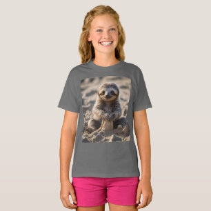 Sandy Shores: Baby Sloth Bouw Zandkastelen, T-shirt