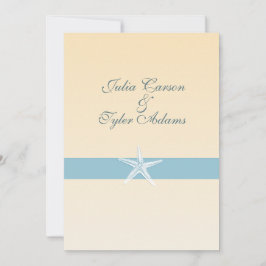 Sandy Starfish Invitation / 5x7 Kaart