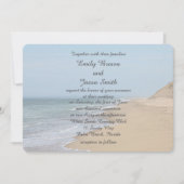 Sandy strand en oceaangolven kaart (Voorkant)