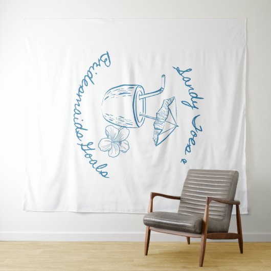 Sandy Toe & Bruidsmeisjes Doelen Kust Bachelorette Wandkleed (In Situ (horizontaal))