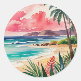 Sandy Toes Ronde Sticker