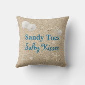Sandy Toes Salty Baisers Coussin - Extérieur (Verso)