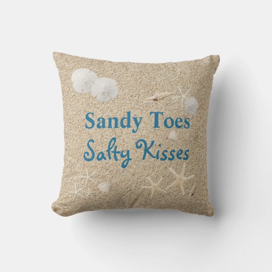 Sandy Toes Salty Baisers Coussin - Extérieur (Recto)