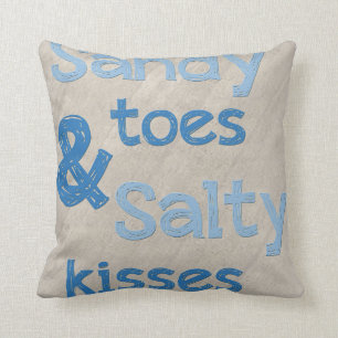 Sandy Toes Salty Kisses Kussen