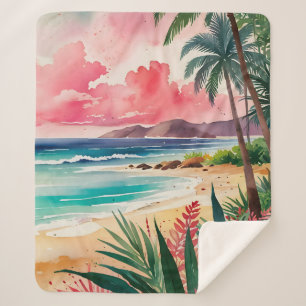 Sandy Toes Sherpa Deken