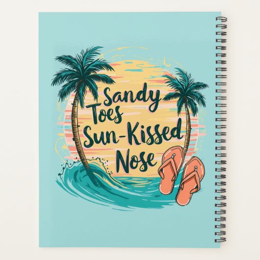 Sandy Toes Soleil Baisé Nez Plage Esthétique (Dos)