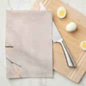 Sandy Tropical Beach Starfish Seashell Theedoek (Quarter Fold)