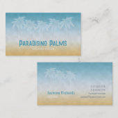 Sandy Zee Palms Silhouettes Visitekaartje (Voorkant / Achterkant)