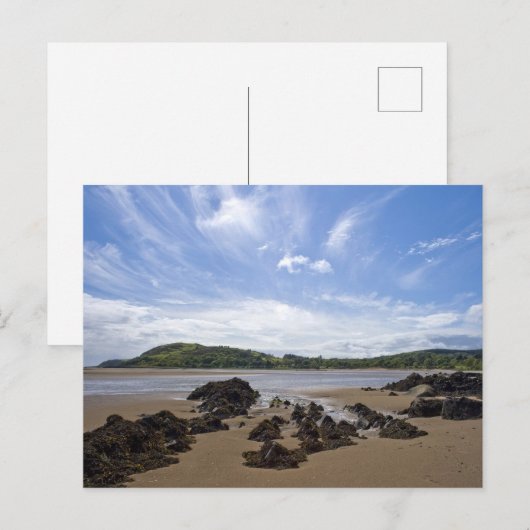 Sandyhills strand, Schotland Briefkaart (Voorkant / Achterkant)