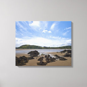 Sandyhills strand, Schotland Canvas Afdruk
