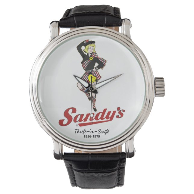 Sandy's drive-in horloge (Voorkant)