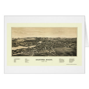 Sanford, ME Panoramic Map - 1889
