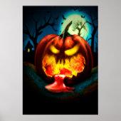 sang de puke citrouille rouge | AI Art Poster (Devant)