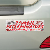 Sang d'exterminateurs de zombi et autocollant (En voiture)