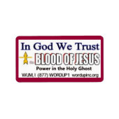 Sang du Étiquette de Jésus (Devant)