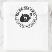 Sang Pour Sticker Rond Plus Grand En Vinyle (Sac)