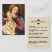 Sang précieux Jésus Saint Gertrude Cartes saintes (Devant / Derrière)