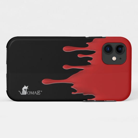 sang rouge iPhone 5 Coques (Dos (Horizontal))
