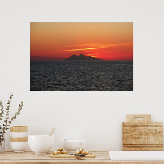 Sangeang Api Sunset Poster (Keuken)