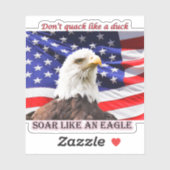 Sangez Comme Un Sticker En Vinyle Patriotique Aigl (Feuille)