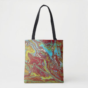 Sanglez 1 Unique Sac Fourre-Tout Abstrait Bleu Rou