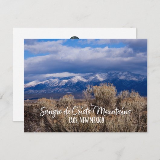 Sangre de Cristo Mountains nabij Taos, New Mexico Briefkaart (Voorkant / Achterkant)