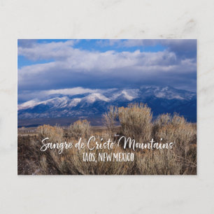 Sangre de Cristo Mountains nabij Taos, New Mexico Briefkaart