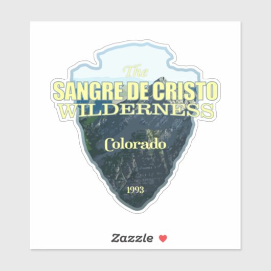 Sangre de Cristo WA (pijlpunt) Sticker (Vel)
