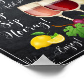 Sangria bar poster krijtbord (Hoek)