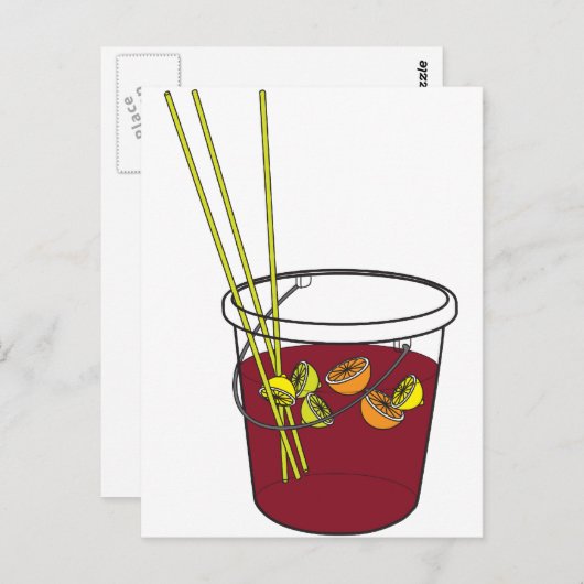 Sangria bucket briefkaart (Voorkant / Achterkant)