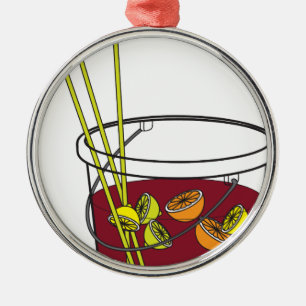Sangria bucket metalen ornament