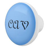 Sangria Cornflower Blue Keramische Knop (Rechts)