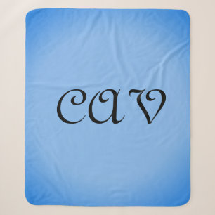 Sangria Cornflower Blue Sherpa Deken