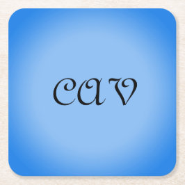 Sangria Cornflower Blue Vierkante Kartonnen Onderzetter