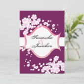 Sangria Faire-part de mariage et fleurs de cerisie (Debout devant)