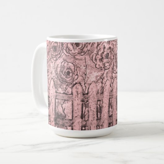 Sangria Fleurs clôturées Mug (Devant gauche)