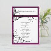 Sangria Floral Wedding Invitations (Debout devant)