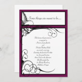 Sangria Floral Wedding Invitations (Devant / Derrière)