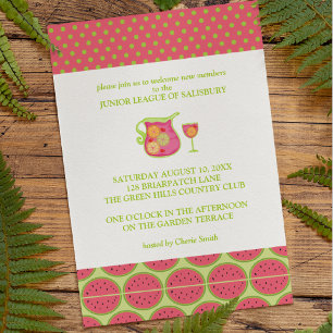Sangria Garden Party-uitnodigingen Kaart