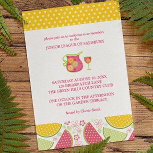 Sangria Garden Party-uitnodigingen Kaart
