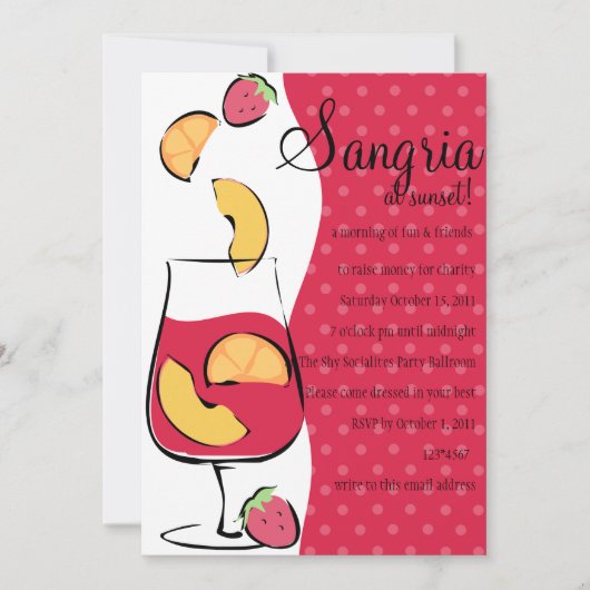 Sangria Kaart (Voorkant)