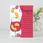 Sangria Kaart (Staand voorkant)