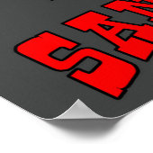 Sangria Monkey  Style, voeg tekst toe Poster (Hoek)