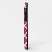 Sangria Moroccan Tile met monogram Case-Mate iPhone Case (Achterkant/links)