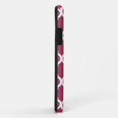 Sangria Moroccan Tile met monogram Case-Mate iPhone Case (Achterkant/rechts)